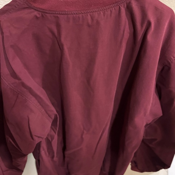 VTG AM A PLAYER Golf Maroon Pullover Windbreaker Jacket Sz Med - Picture 2 of 9